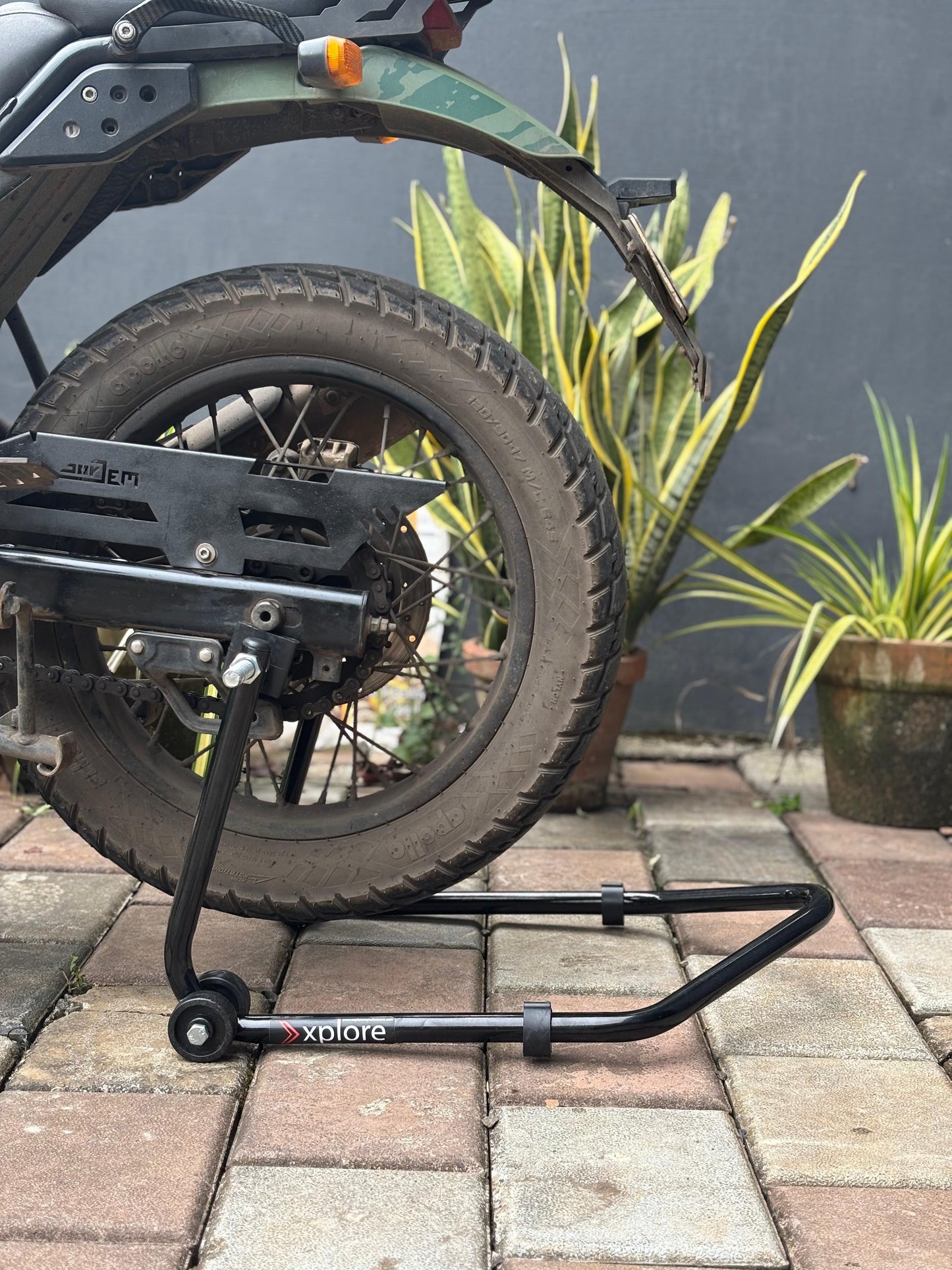 Explore Single Frame High Quality Universal Paddock Stand With Swingarm L Supports For All Bikes Upto 300kg Weight (Lifetime Spare Parts Replacement Availability & 5 Years Frame Warranty