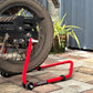 Explore Single Frame High Quality Universal Paddock Stand With Swingarm L Supports For All Bikes Upto 300kg Weight (Lifetime Spare Parts Replacement Availability & 5 Years Frame Warranty