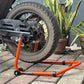 Explore Single Frame High Quality Universal Paddock Stand With Swingarm L Supports For All Bikes Upto 300kg Weight (Lifetime Spare Parts Replacement Availability & 5 Years Frame Warranty