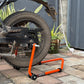 Explore Single Frame High Quality Universal Paddock Stand With Swingarm L Supports For All Bikes Upto 300kg Weight (Lifetime Spare Parts Replacement Availability & 5 Years Frame Warranty