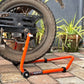Explore High Quality Universal Paddock Stand With Swingarm L Supports For All Bikes Upto 250kg Weight